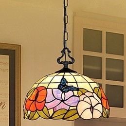 Designer Touch Decorative Rural Creative Arts Stained Glass Chandelier Restoring Ancient Ways Lamp Light