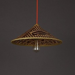 Designer Touch Decorative Bamboo Hat Chandelier Chandelier Lamp Fish People Hats