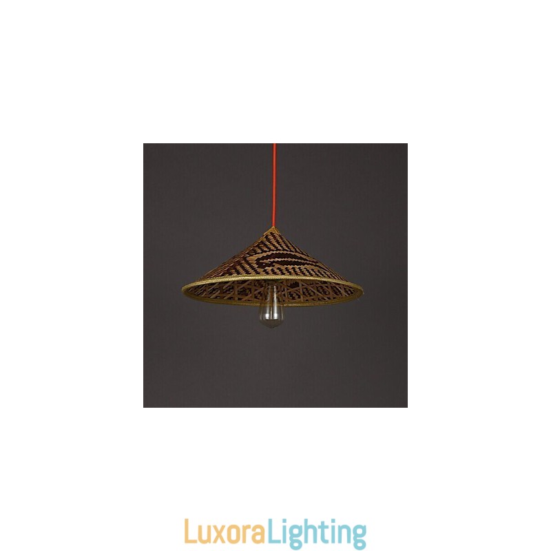 Designer Touch Decorative Bamboo Hat Chandelier Chandelier Lamp Fish People Hats