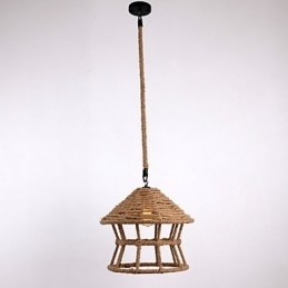 Designer Touch Decorative Rope 1 Light Pendant Light Contemporary Country