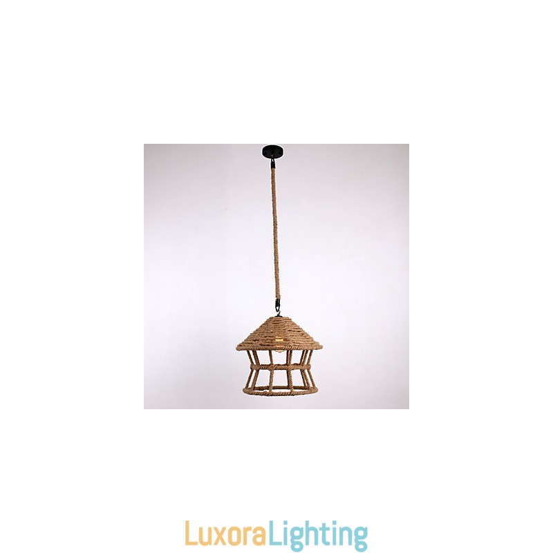 Designer Touch Decorative Rope 1 Light Pendant Light Contemporary Country