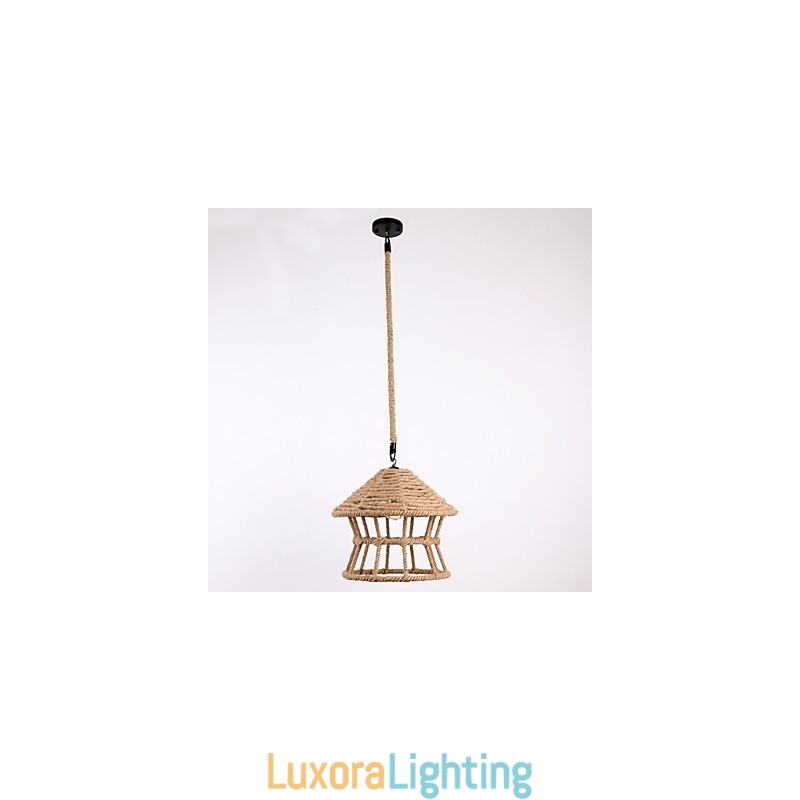 Designer Touch Decorative Rope 1 Light Pendant Light Contemporary Country