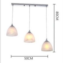 Designer Touch Decorative Modern Wine Cup Oblong Canopy Pendant Light with Three Light