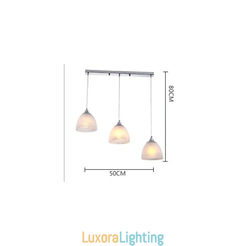 Designer Touch Decorative Modern Wine Cup Oblong Canopy Pendant Light with Three Light