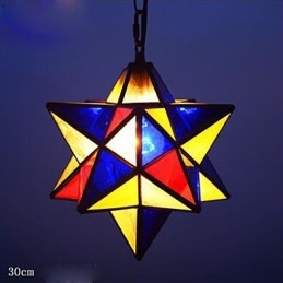Designer Touch Decorative 30CM Artistic Individuality Creative Porch Modern Stars Droplight Lamp