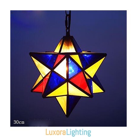 Designer Touch Decorative 30CM Artistic Individuality Creative Porch Modern Stars Droplight Lamp