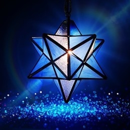 Designer Touch Decorative 30CM Artistic Individuality Creative Porch Modern Stars Droplight Lamp