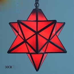 Designer Touch Decorative 30CM Artistic Individuality Creative Porch Modern Stars Droplight Lamp