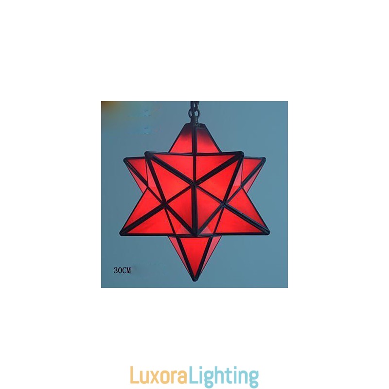 Designer Touch Decorative 30CM Artistic Individuality Creative Porch Modern Stars Droplight Lamp