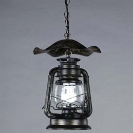 Designer Touch Decorative Vintage Brass Lantern Pendant Light with 1 Light