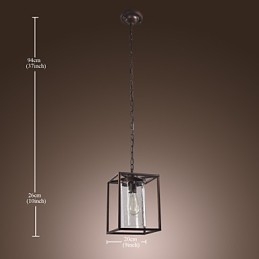 Designer Touch Decorative Traditional Classic Vintage Lantern Mini Style Electroplated Pendant Light Dining