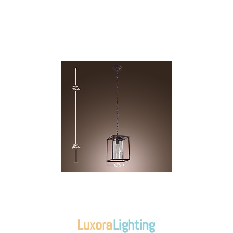 Designer Touch Decorative Traditional Classic Vintage Lantern Mini Style Electroplated Pendant Light Dining
