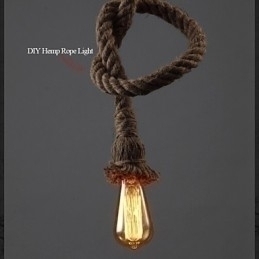 Designer Touch Decorative 1 Light DIY Art Hemp Rope Light Creative Hemp Rope Chandelier Long 100cm