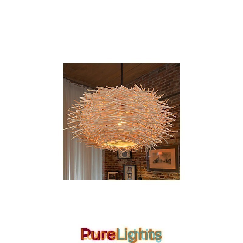 Designer Touch Decorative Chandelier Mini Style Lantern Wood Bamboo