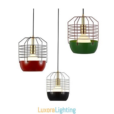 Designer Touch Decorative Mini Artistic Spider Web Pendant Lamp 1 Light Mordern Simplicity Finish Black White Green Red Carbon Steel Droplight