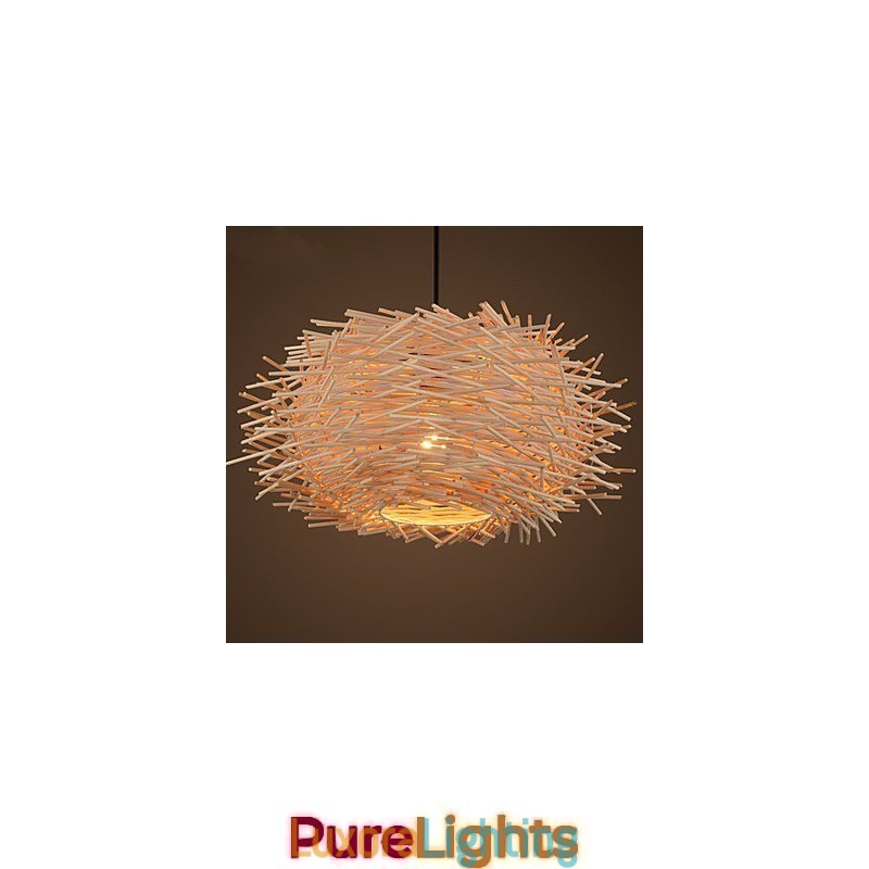 Designer Touch Decorative Chandelier Mini Style Lantern Wood Bamboo