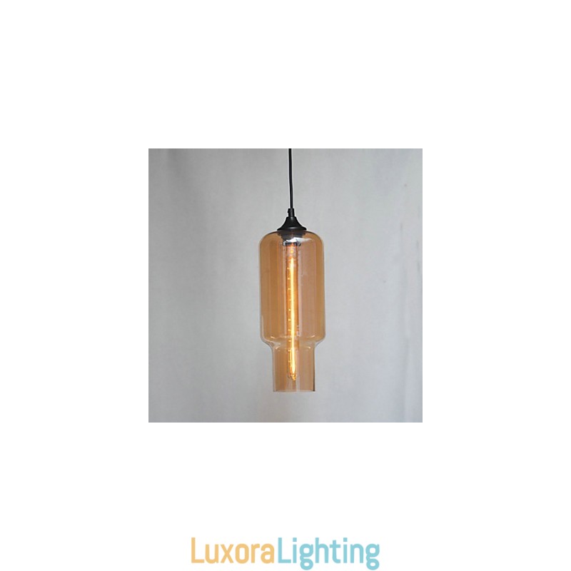 Designer Touch Decorative Modern Glass Pendant Light in Brown Bubble Design