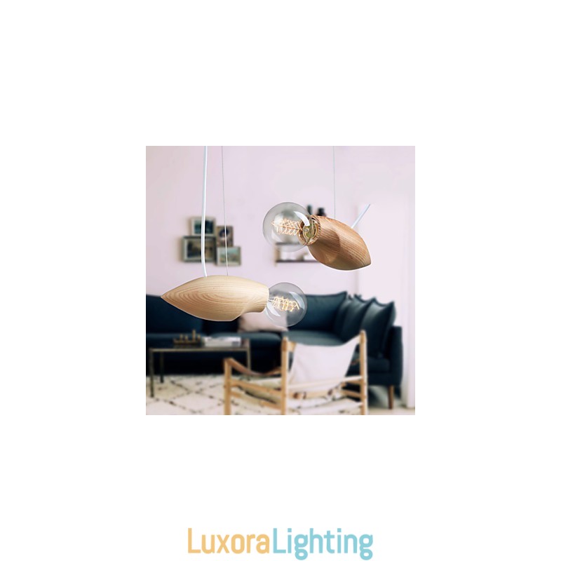 Designer Touch Decorative Artistic Individuality Creative Contracted Restoring Ancient Ways Of Wood Bees Droplight Lamp