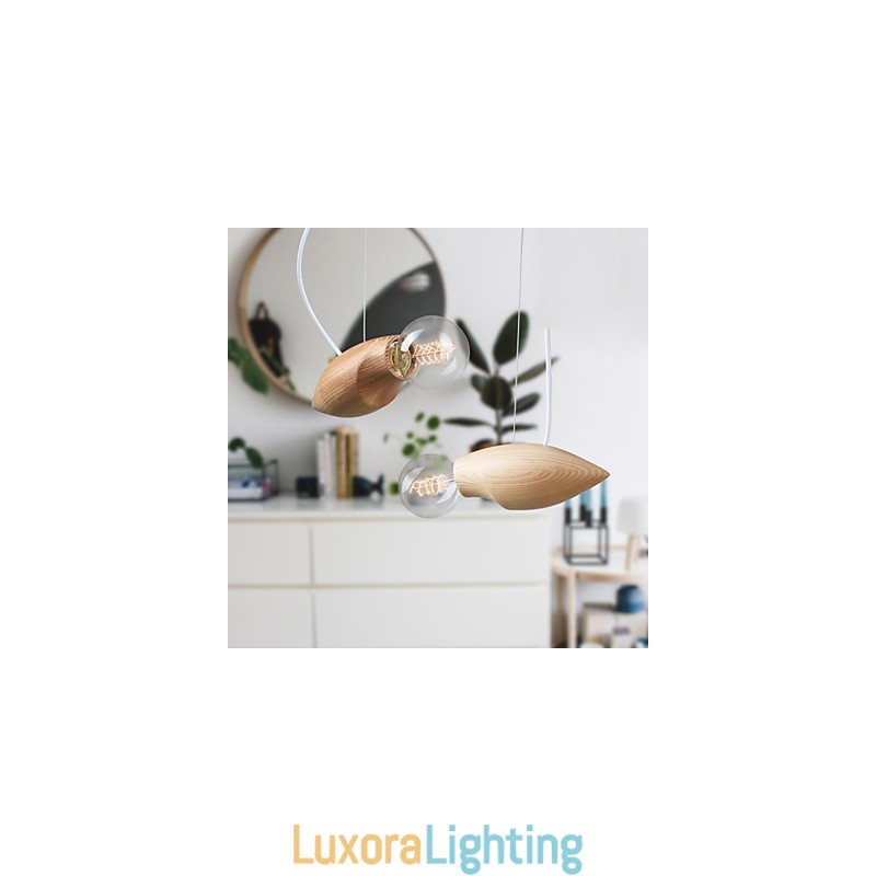 Designer Touch Decorative Artistic Individuality Creative Contracted Restoring Ancient Ways Of Wood Bees Droplight Lamp