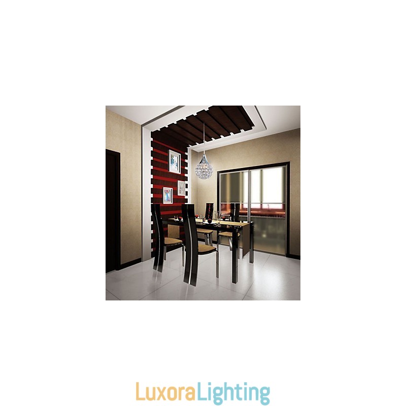 Designer Touch Decorative G9 Pendant Light Crystal Modern Contemporary Metal