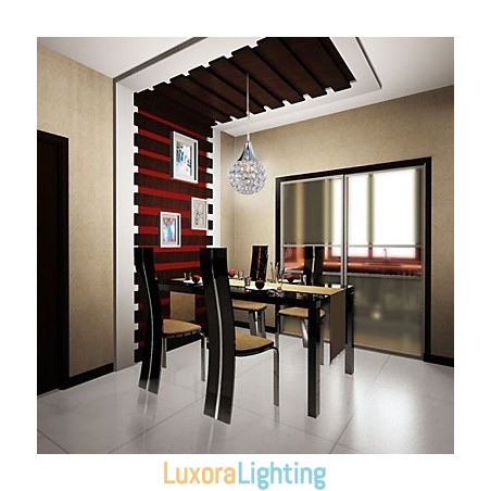 Designer Touch Decorative G9 Pendant Light Crystal Modern Contemporary Metal