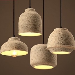 Designer Touch Decorative Nordic Creative Arts The Color Sand Ceramic Chandelier Lamp Light