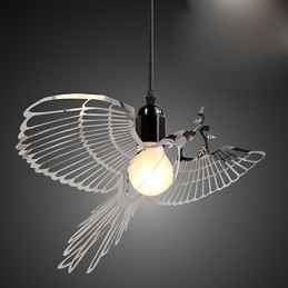 Designer Touch Decorative Creative Modern Fashion Decoration Stainless Steel Bird Bird Droplight Lamp