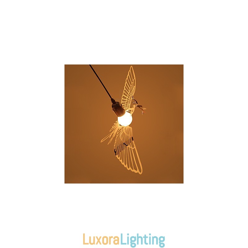 Designer Touch Decorative Creative Modern Fashion Decoration Stainless Steel Bird Bird Droplight Lamp