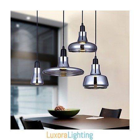 Designer Touch Decorative European Contracted Creative Nordic Design Shadow Glass Chandelier Lamp Light