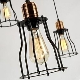 Designer Touch Decorative American Country Industrial Individuality Creative Sitting Six small Hob Head Droplight