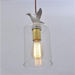 Designer Touch Decorative Creative bird Glass Chandelier Pendant Light with Glass Shade