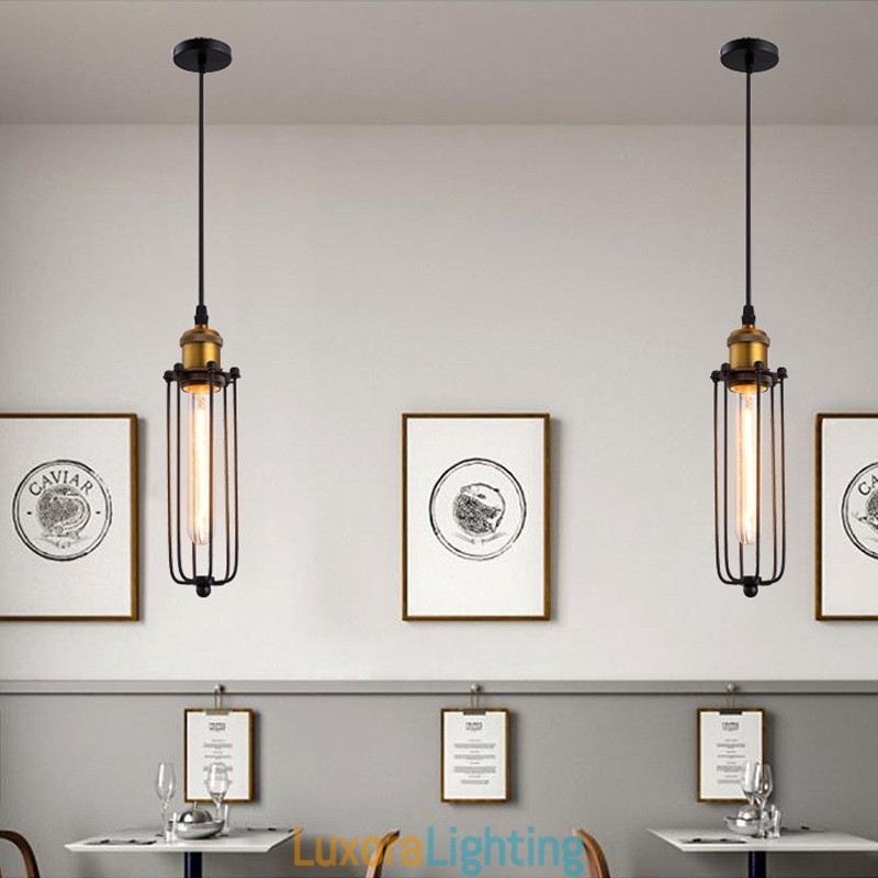 Designer Touch Decorative Line Country Industrial Style Creative Gladiator Restoring Ancient Ways Single Head Droplight Pendant Light