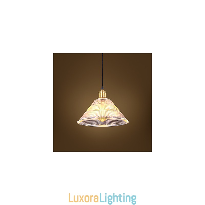 Designer Touch Decorative Contracted American Rural Industrial Glass Retro Droplight Falls Lamp