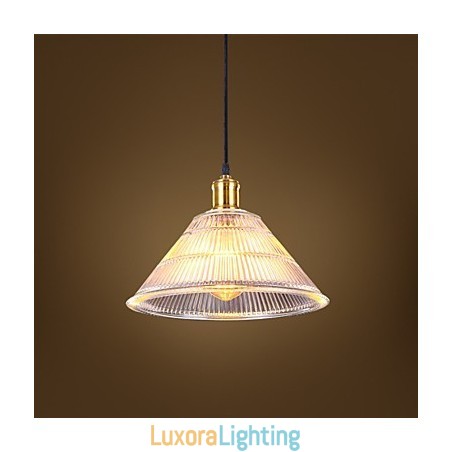 Designer Touch Decorative Contracted American Rural Industrial Glass Retro Droplight Falls Lamp
