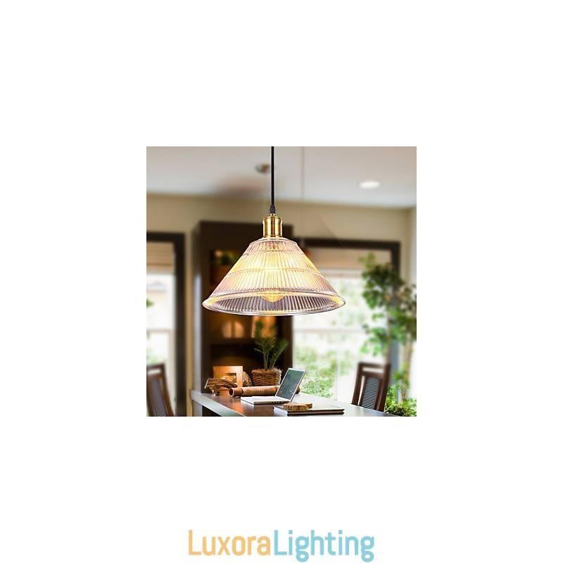 Designer Touch Decorative Contracted American Rural Industrial Glass Retro Droplight Falls Lamp