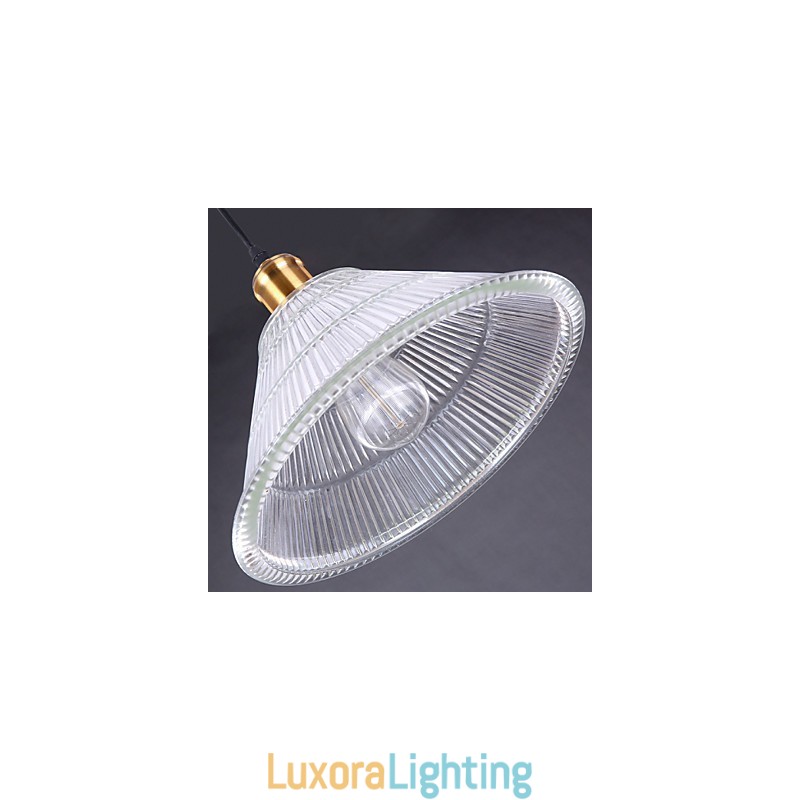 Designer Touch Decorative Contracted American Rural Industrial Glass Retro Droplight Falls Lamp