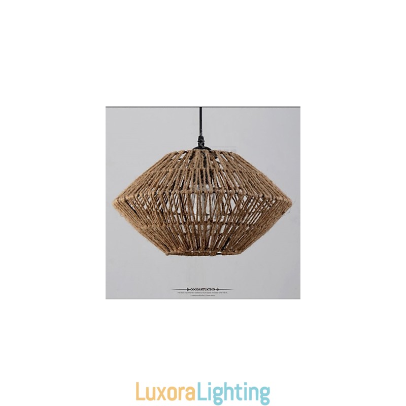Designer Touch Decorative Vintage Rope Made Pendant Light with One Light