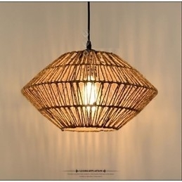 Designer Touch Decorative Vintage Rope Made Pendant Light with One Light