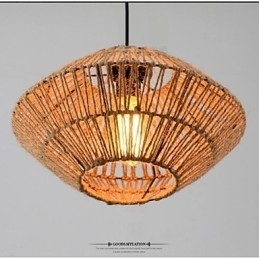 Designer Touch Decorative Vintage Rope Made Pendant Light with One Light