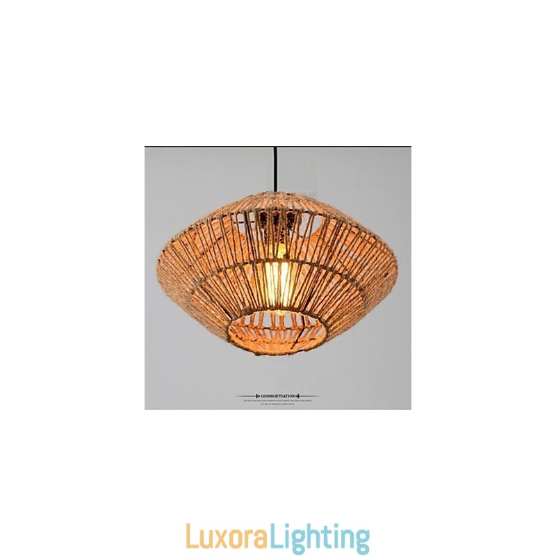 Designer Touch Decorative Vintage Rope Made Pendant Light with One Light