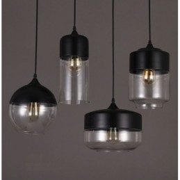 Designer Touch Decorative The Nordic Creative Stair Shop'S Art Wrought Iron Glass Chandelier Lamp