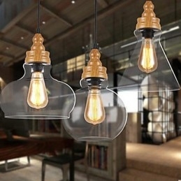 Designer Touch Decorative Northern American Creative Wood Grain Crystal Lamp Restoring Ancient Ways Lamp Light