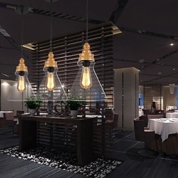 Designer Touch Decorative Northern American Creative Wood Grain Crystal Lamp Restoring Ancient Ways Lamp Light