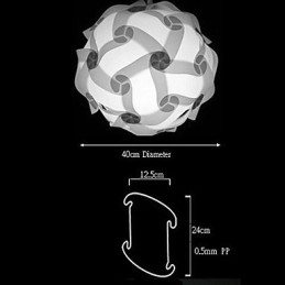 Designer Touch Decorative DIY Modern Pendant Ball Lamp 40cm