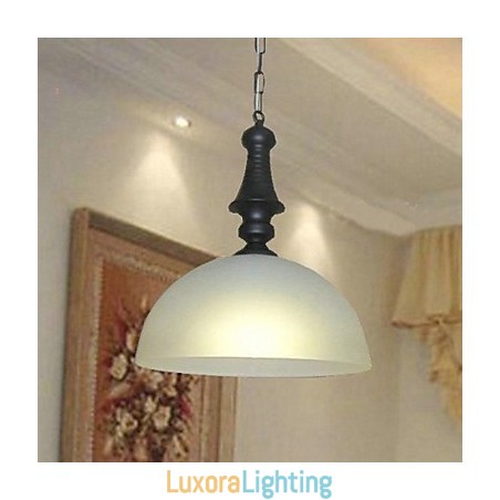 Designer Touch Decorative Traditional Classic Bowl Mini Style Painting Metal Pendant Light