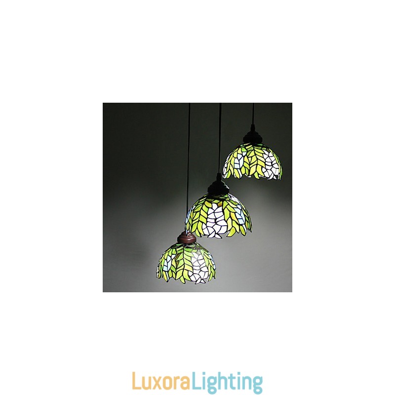 Designer Touch Decorative European Rural Creative Arts Stained Glass Chandelier Restoring Ancient Ways Lamp Light