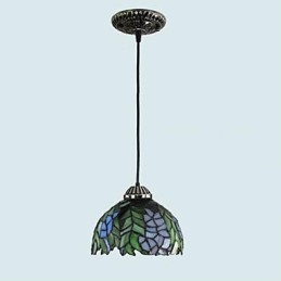 Designer Touch Decorative European Rural Creative Arts Stained Glass Chandelier Restoring Ancient Ways Lamp Light