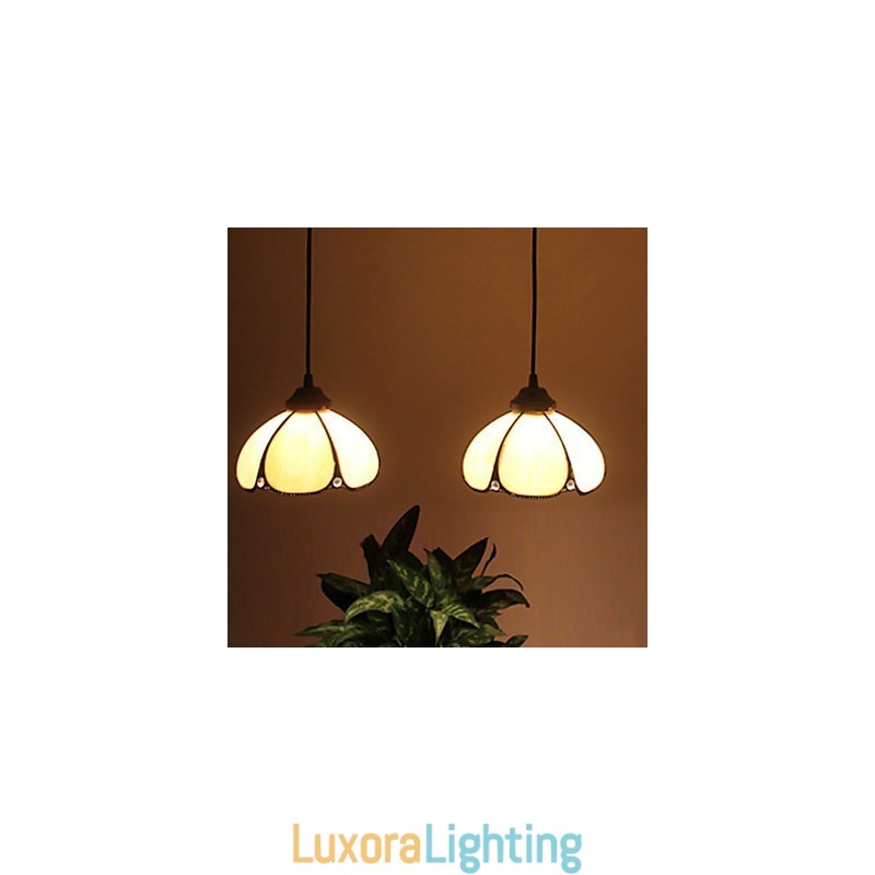 Designer Touch Decorative European Rural Creative Arts Stained Glass Chandelier Restoring Ancient Ways Lamp Light