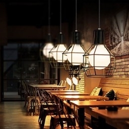 Designer Touch Decorative Country Electroplated Metal Pendant Light Garage