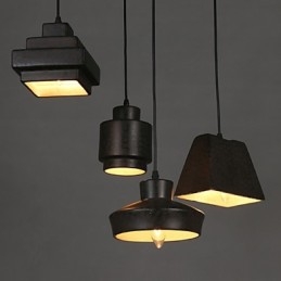 Designer Touch Decorative American Country Retro Glass Chandelier Rusty Sitting Droplight